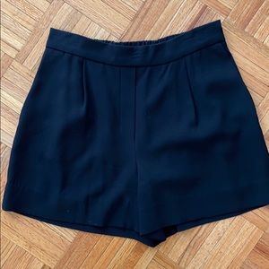 Babaton Black High Waisted Shorte